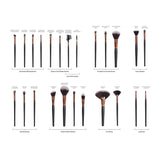 Rio 24 Piece Professional Cosmetic Make Up Brush Set