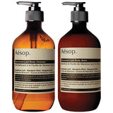 Aesop Geranium Leaf Body Cleanser and Balm Duet