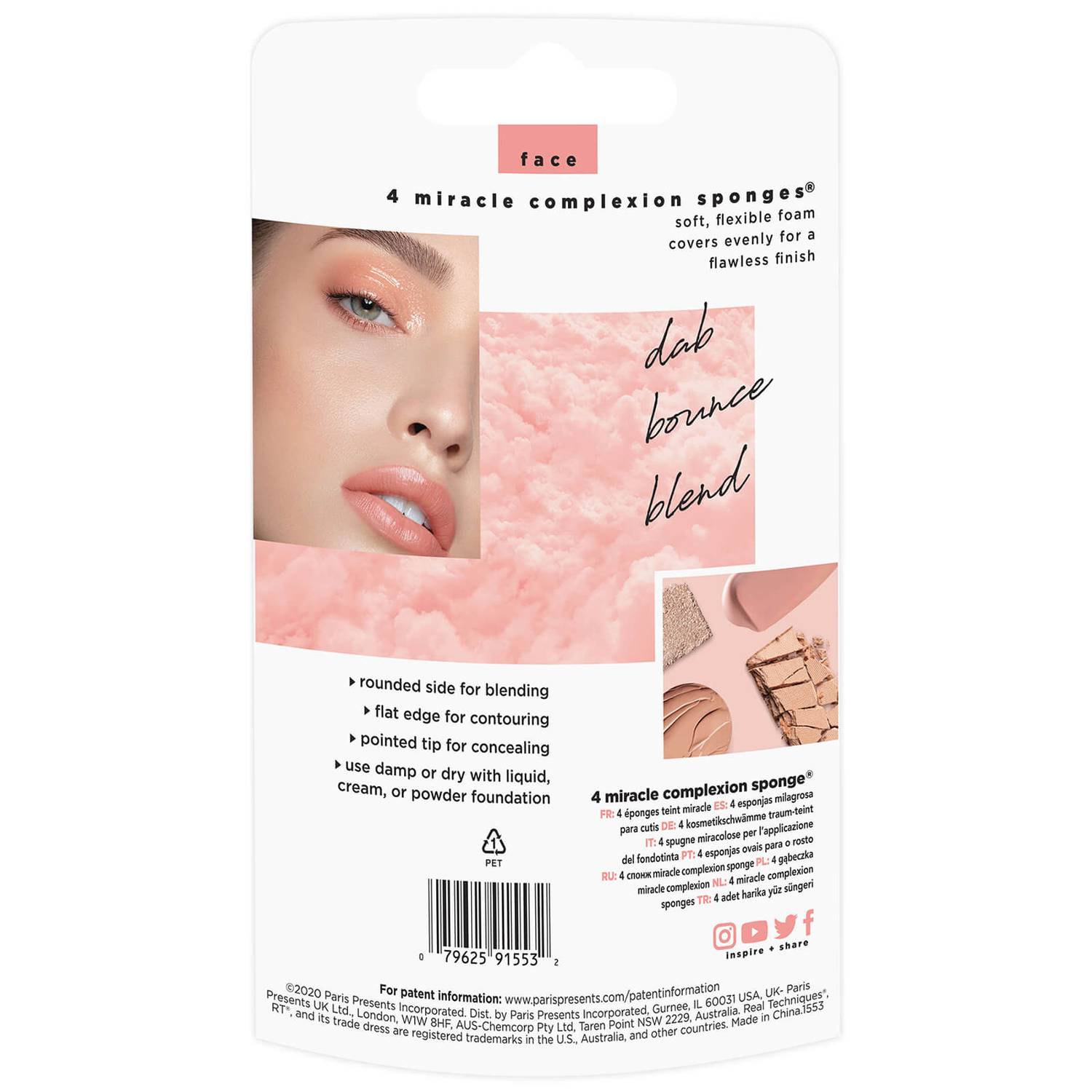 Real Techniques 4 Miracle Complexion Sponges (Worth £28.00)