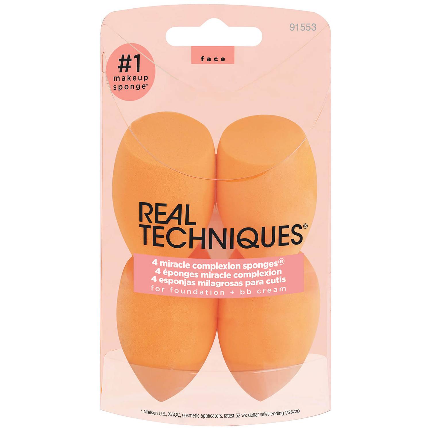 Real Techniques 4 Miracle Complexion Sponges (Worth £28.00)