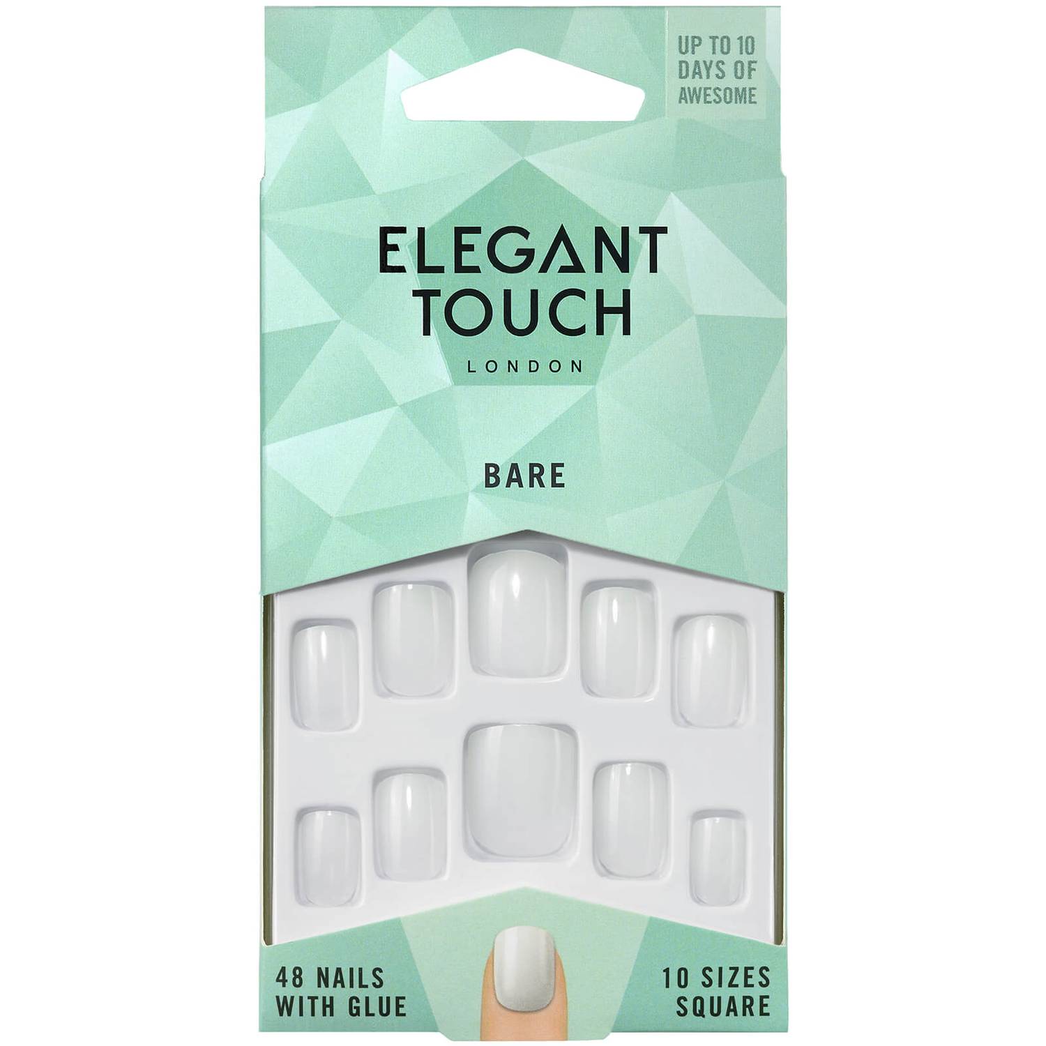 Elegant Touch Totally Bare Nails - Square 001