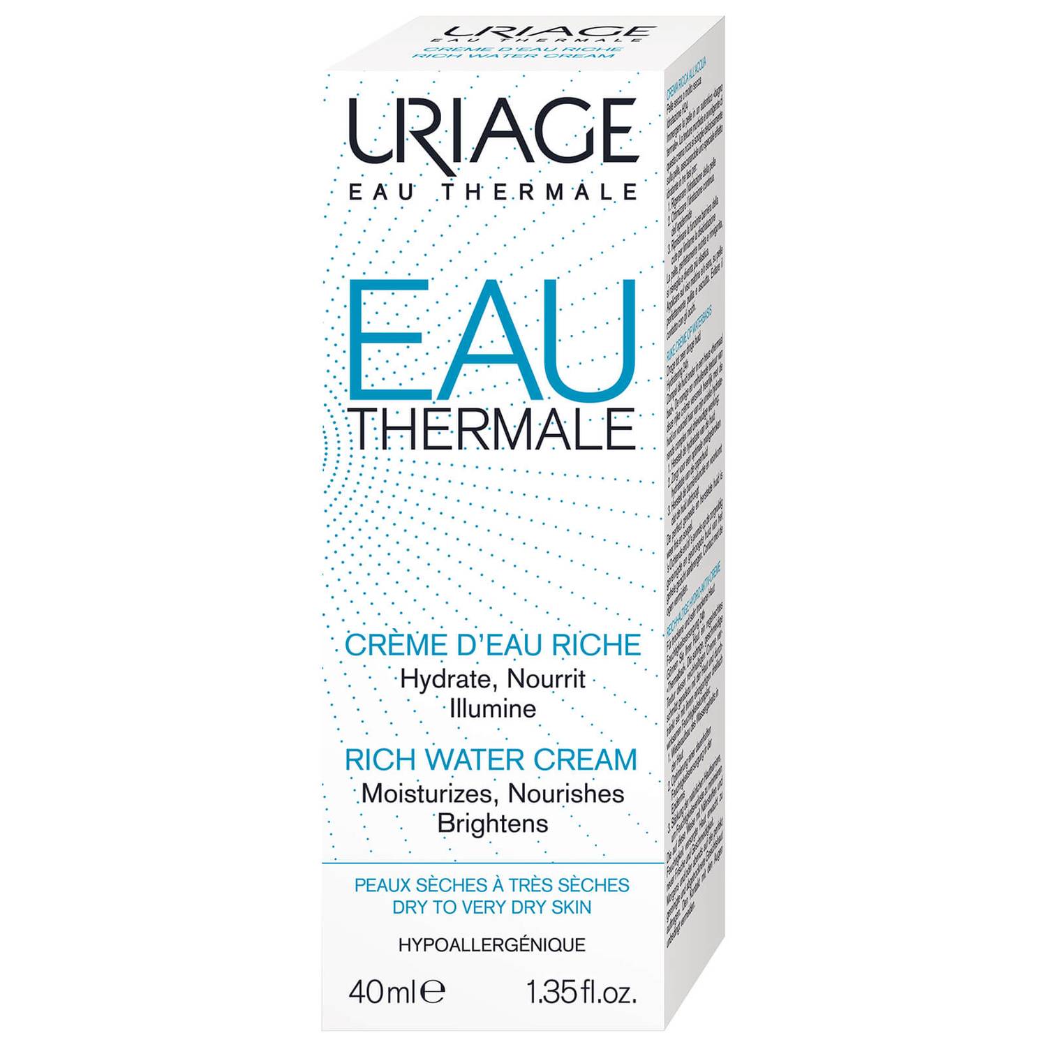 URIAGE Thermal Water Rich Water Cream 1.35 fl.oz.