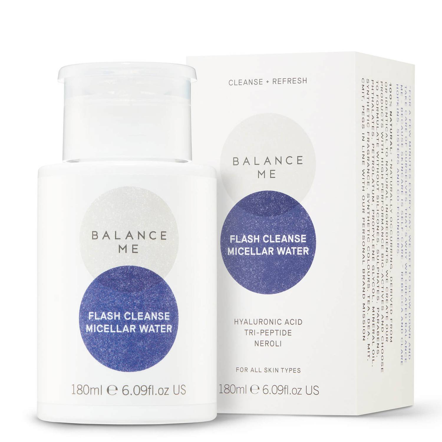 Balance Me Flash Cleanse Micellar Water 180ml