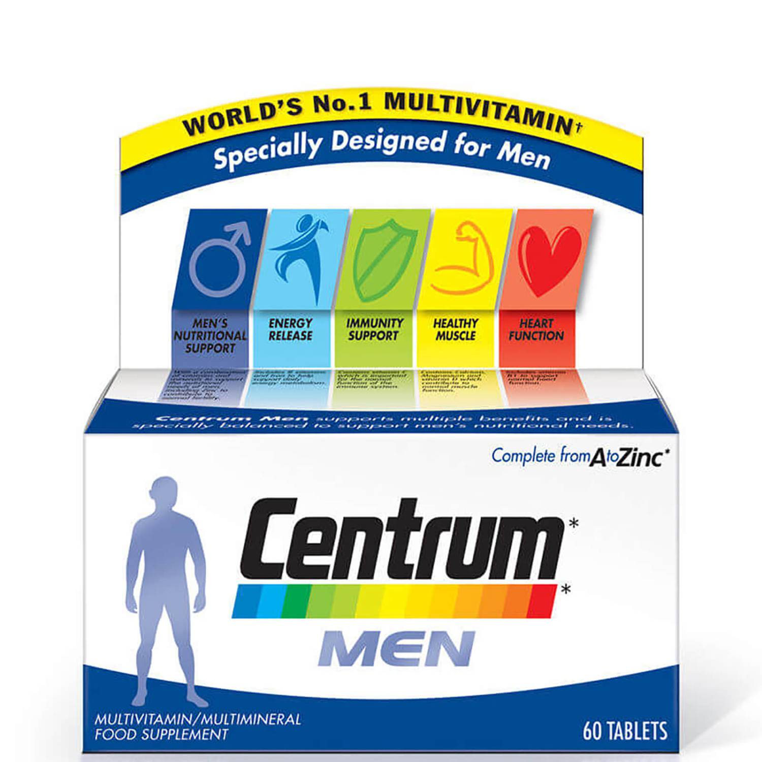 Centrum Men Multivitamin Tablets - (60 Tablets)