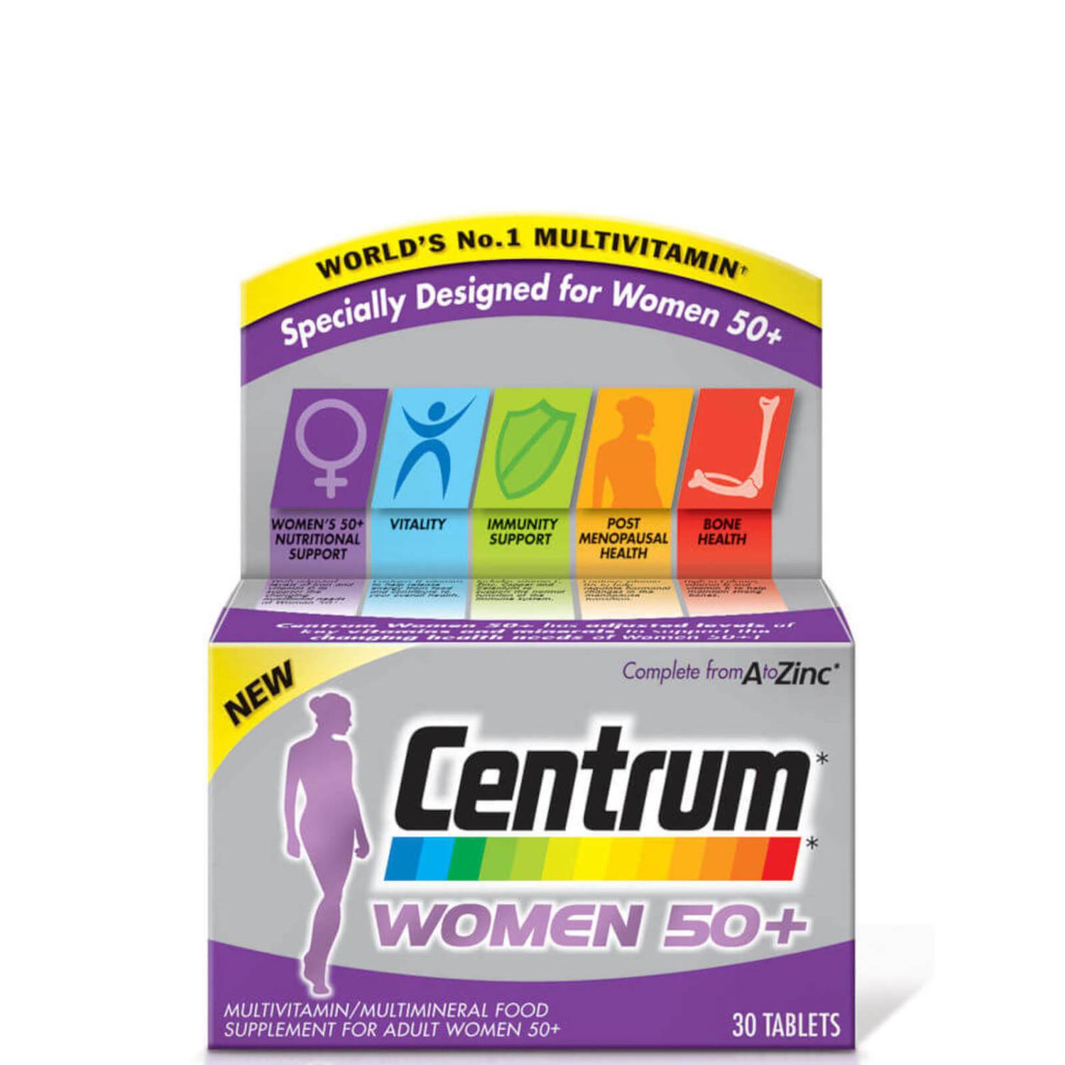 Centrum Women 50 Plus Multivitamin Tablets - (30 Tablets)