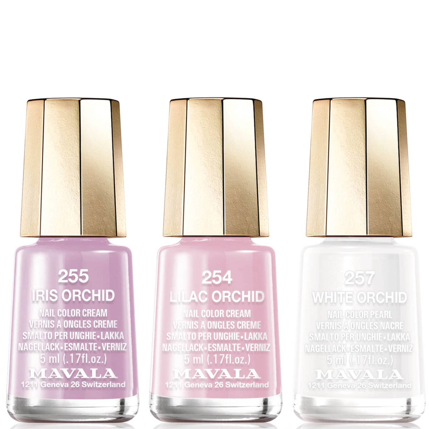 Mavala Delicate Nail Varnish Trio - Version 1 (255, 257, 259)