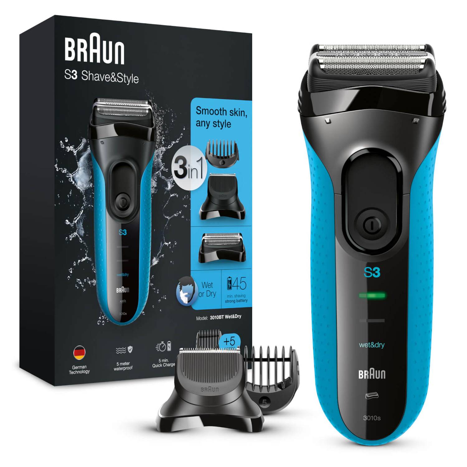 Braun Electric Shaver Series 3 3010BT