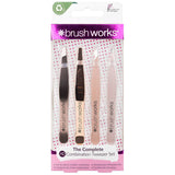 brushworks HD Combination Tweezer Set - Gold