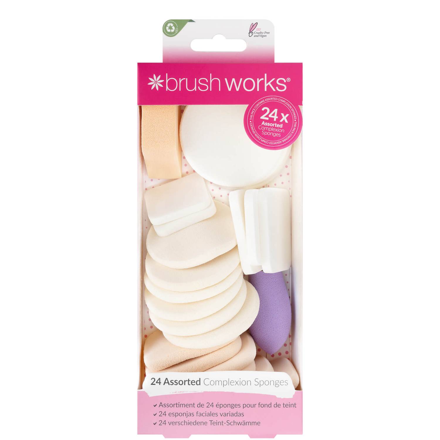 brushworks Assorted Make Up Sponges