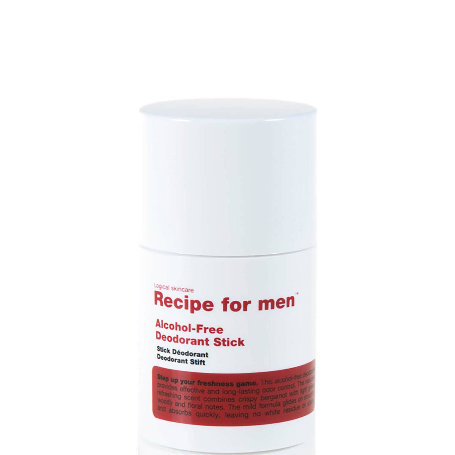 Recipe for Men Alcohol Free Deodorant Stick 75ml