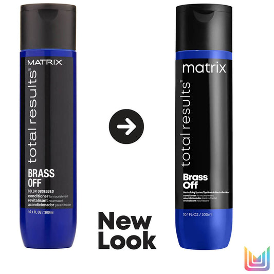 Matrix Total Results Brass Off Brunette Blue Conditioner for Lightened Brunette Hair 300ml