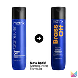 Matrix Total Results Brass Off Brunette Neutralising Blue Shampoo for Lightened Brunette Hair 300ml