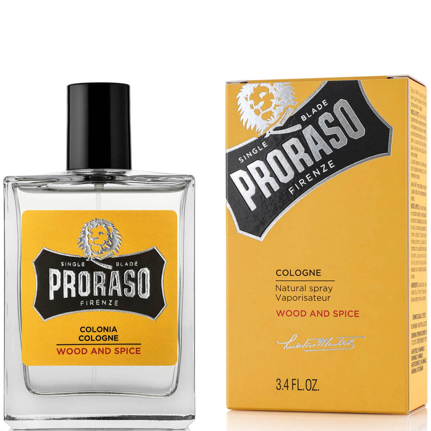 Proraso Wood and Spice Cologne 100ml