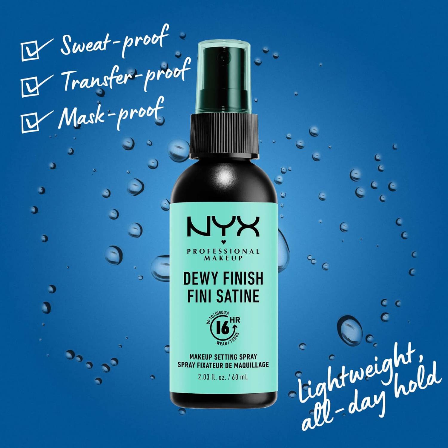 NYX Professional Makeup Setting Spray - Dewy Finish/Long Lasting