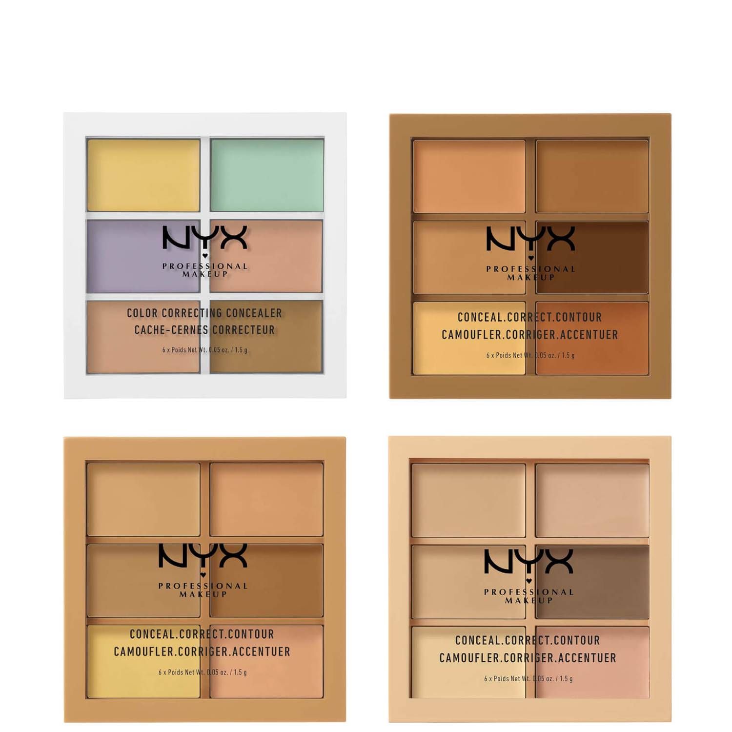 NYX Professional Makeup 3C Palette - Color Correcting Concealer