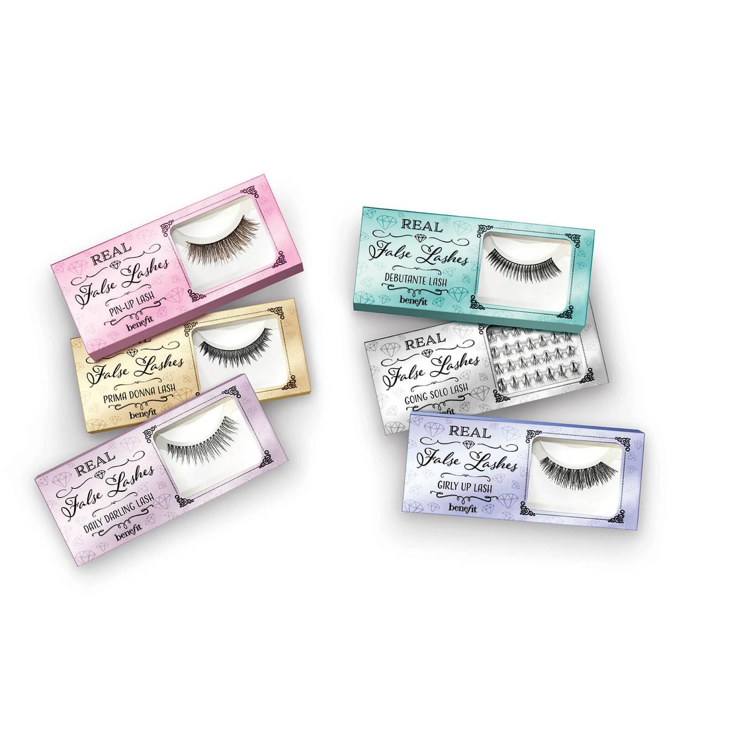 benefit Real False Lashes Crossed Layered False Eyelashes Prima Donna Lash