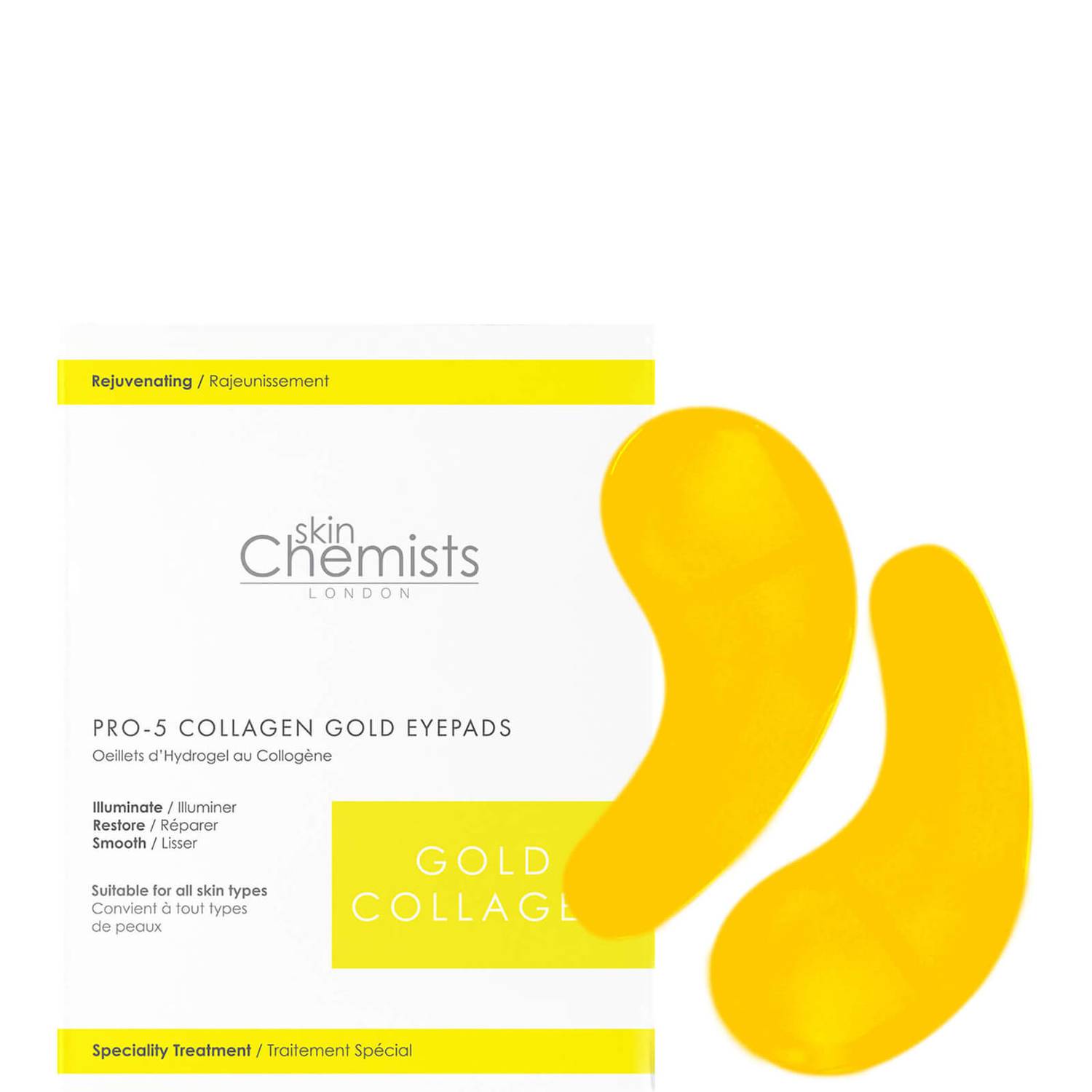 skinChemists London Pro-5 Collagen Gold Eye Pads (5 x 2 Pads)