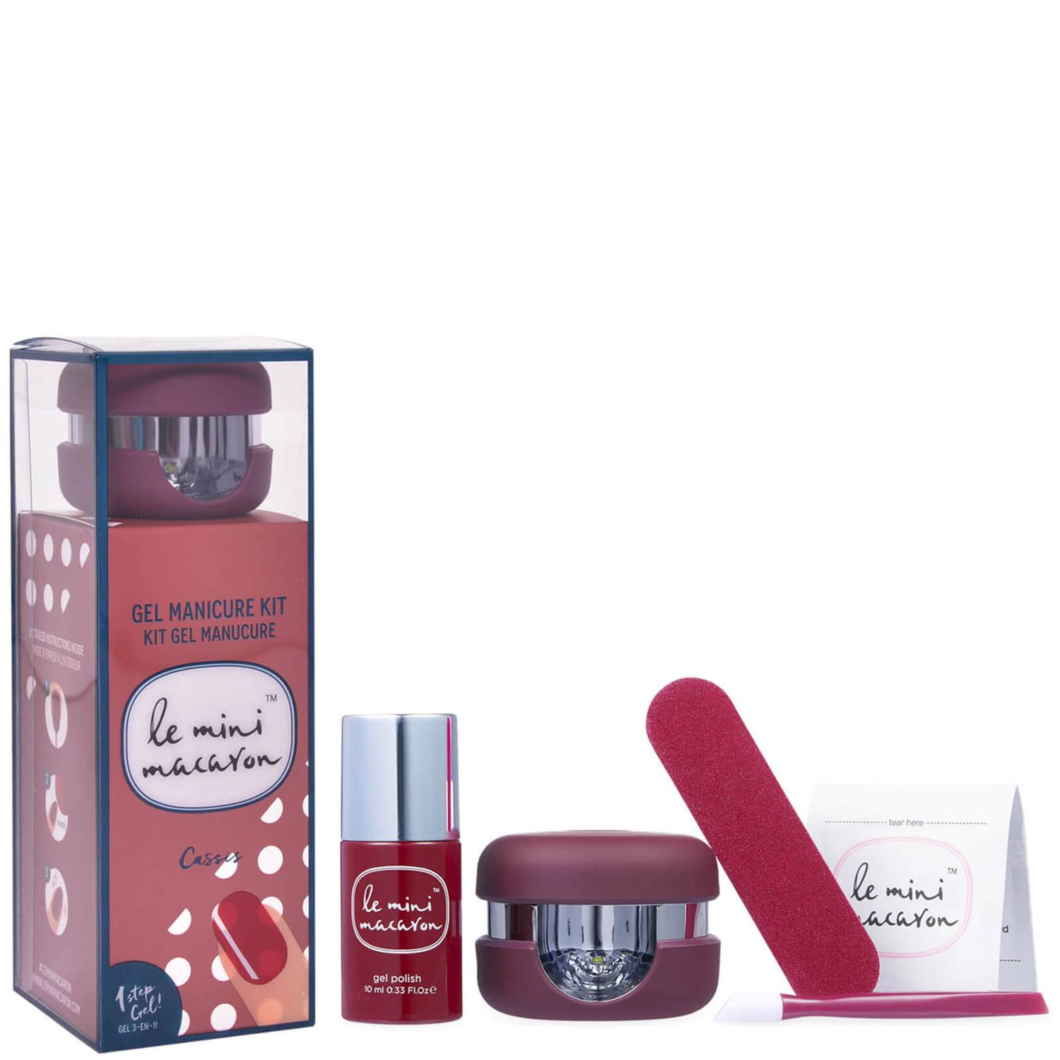 Le Mini Macaron Gel Manicure Kit - Cassis