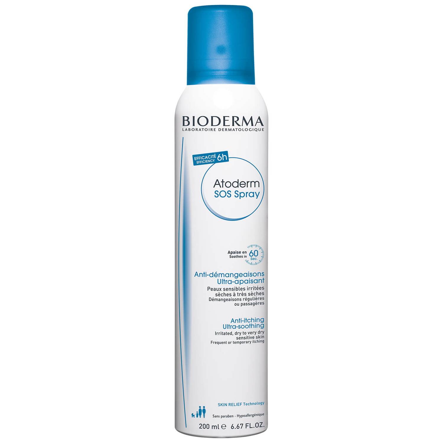 Bioderma Atoderm Anti-Itching and Ultra-Soothing Spray Very Dry Skin 200ml