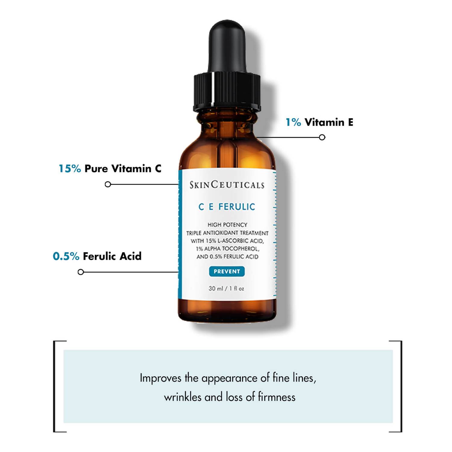 SkinCeuticals C E Ferulic Antioxidant Vitamin C Serum for Normal/Dry Skin 30ml