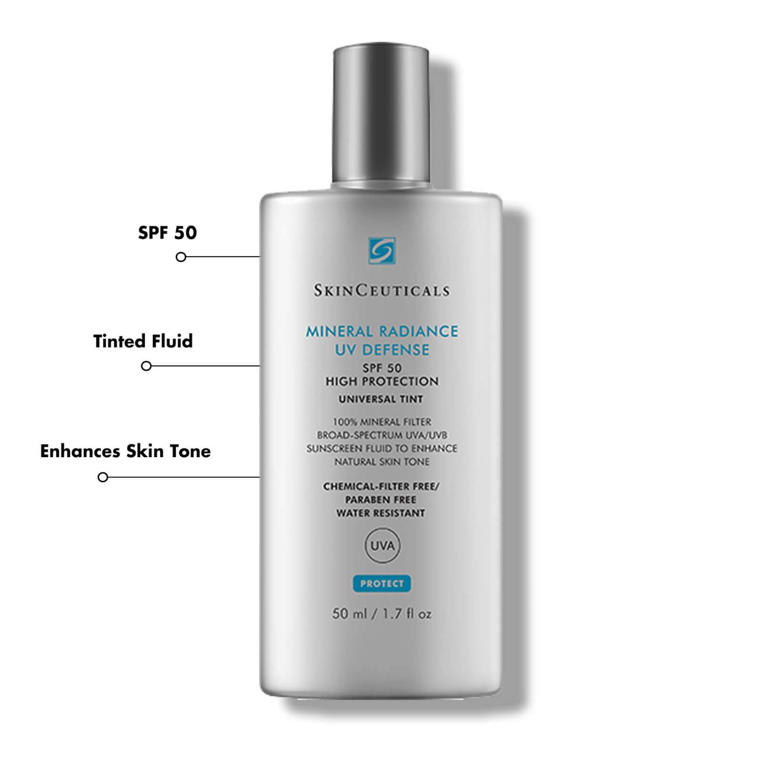 SkinCeuticals Mineral Radiance UV Defense SPF50 Sunscreen Protection 50ml