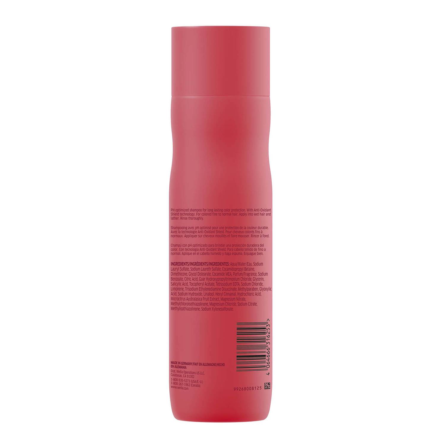 Wella Professionals Invigo Color Brilliance Color Protection Shampoo for Fine Hair 250ml