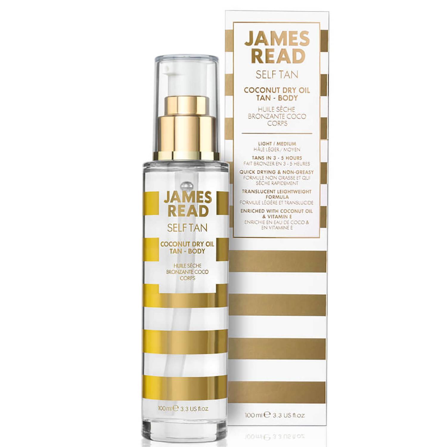 James Read Coconut Dry Body Tan Oil 100ml