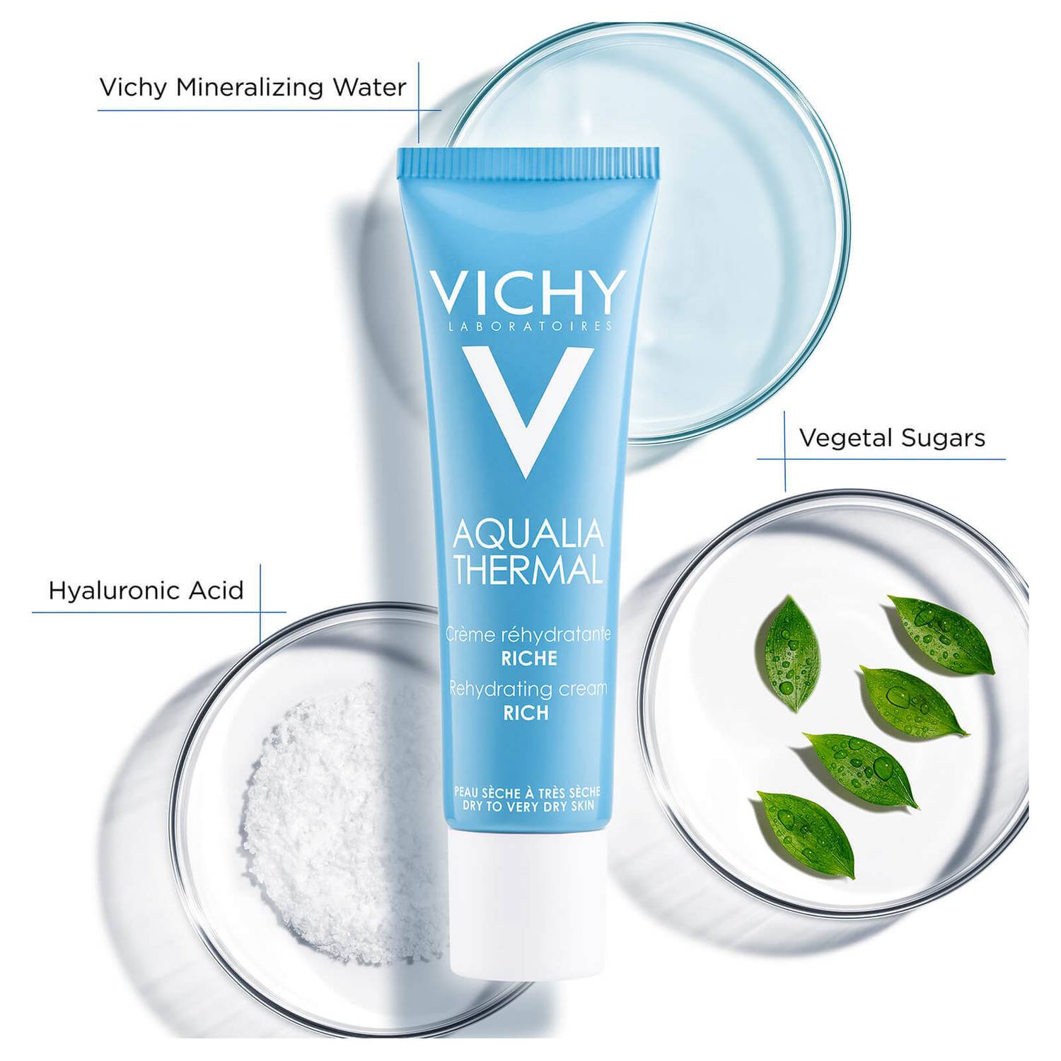 VICHY Aqualia Thermal Rich Hydrating Moisturiser Tube 30ml