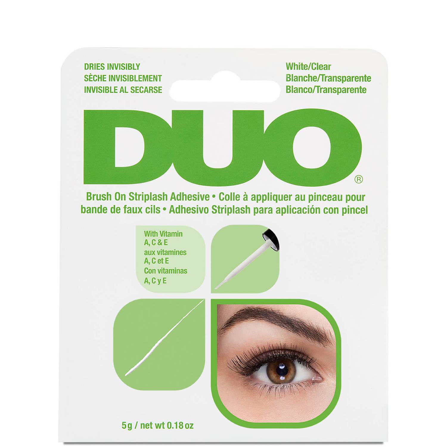 Duo Brush On Striplash Adhesive - White/Clear (5g)