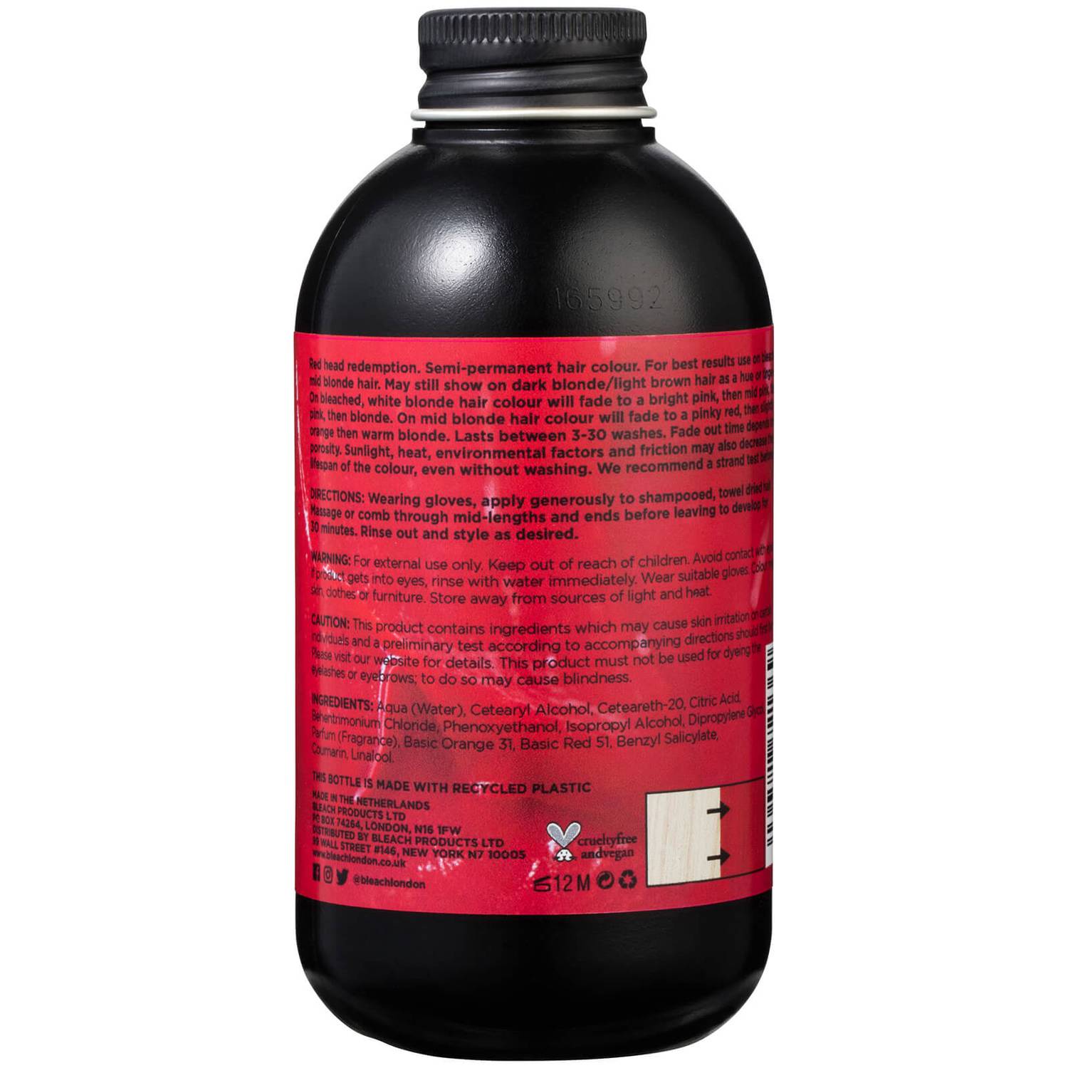 BLEACH LONDON I Saw Red Super Cool Colour 150ml