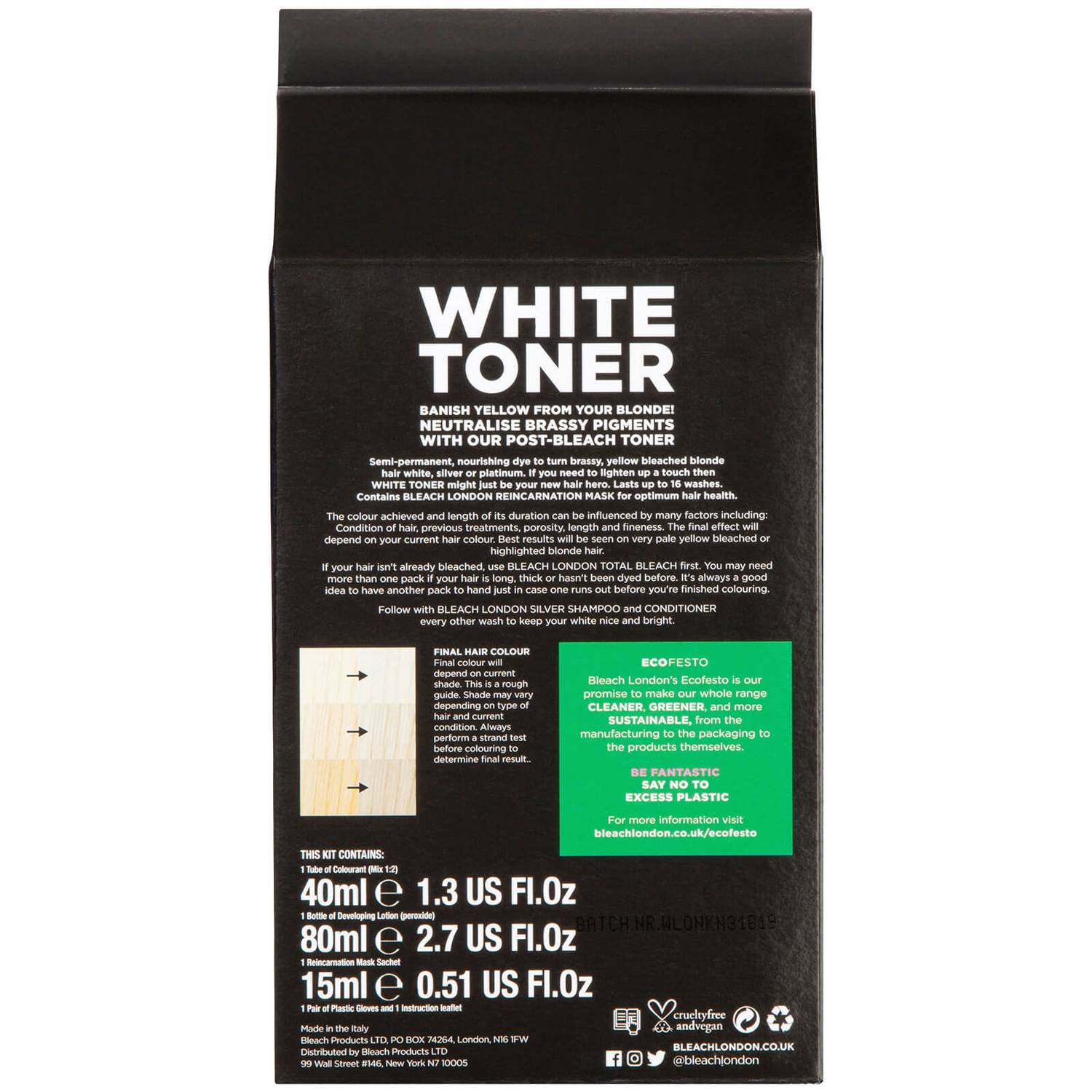 BLEACH LONDON White Toner Kit