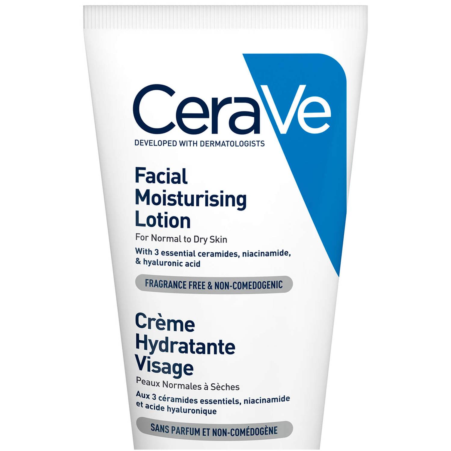 CeraVe PM Facial Moisturising Lotion with Ceramides for Normal to Dry Skin 52ml