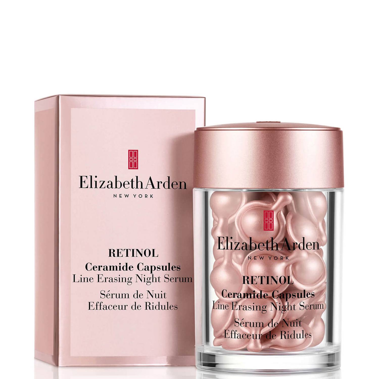 Elizabeth Arden Retinol Ceramide Capsules Line Erasing Night Serum - 30 Pieces (Sleeved Version)