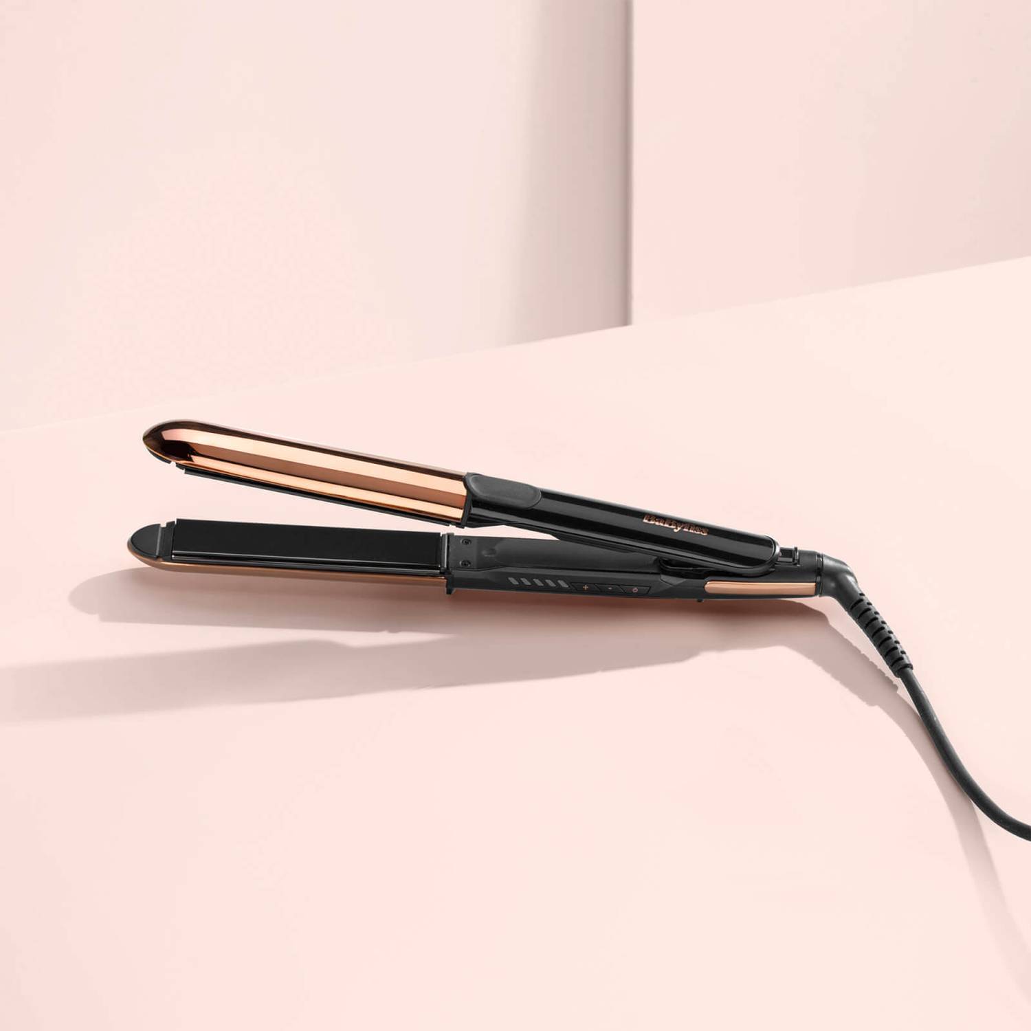 BaByliss Straight and Curl Brilliance Rose-Gold Hair Straightener