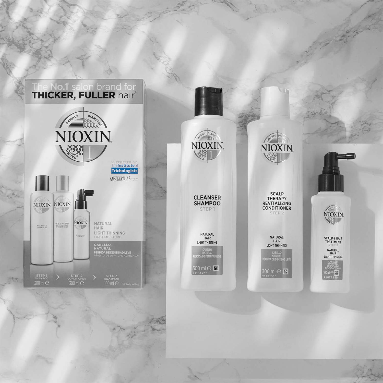 NIOXIN 3-Part System 1 Scalp Therapy Revitalising Conditioner for Natural Hair with Light Thinning 300ml