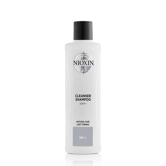 NIOXIN 3-Part System 1 Cleanser Shampoo for Natural Hair with Light Thinning 300ml