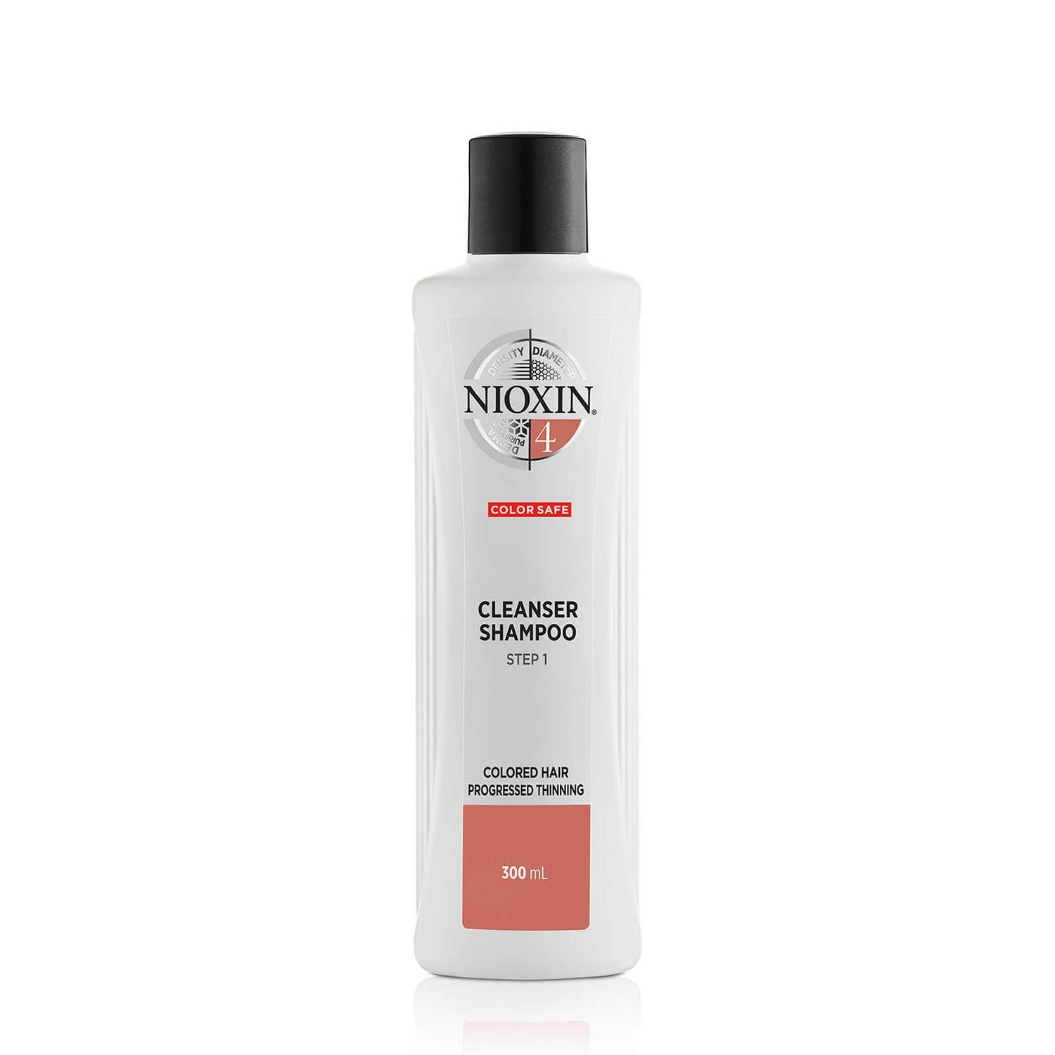 NIOXIN 3-Part System 4 Cleanser Shampoo for Coloured Hair with Progressed Thinning 300ml