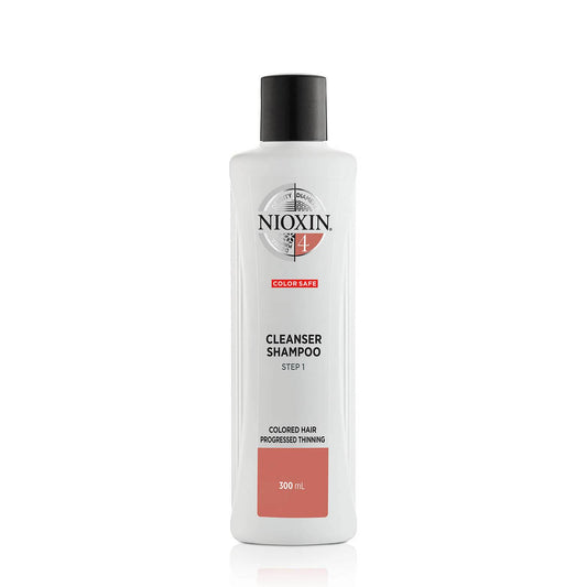 NIOXIN 3-Part System 4 Cleanser Shampoo for Coloured Hair with Progressed Thinning 300ml