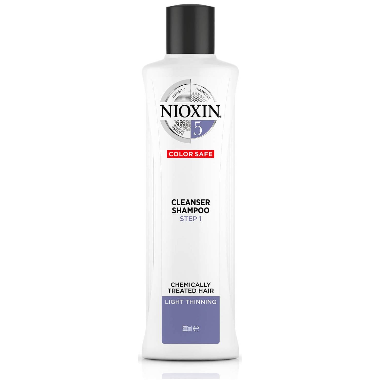 NIOXIN 3-Part System 5 Cleanser Shampoo for Chemically Treated Hair with Light Thinning 300ml