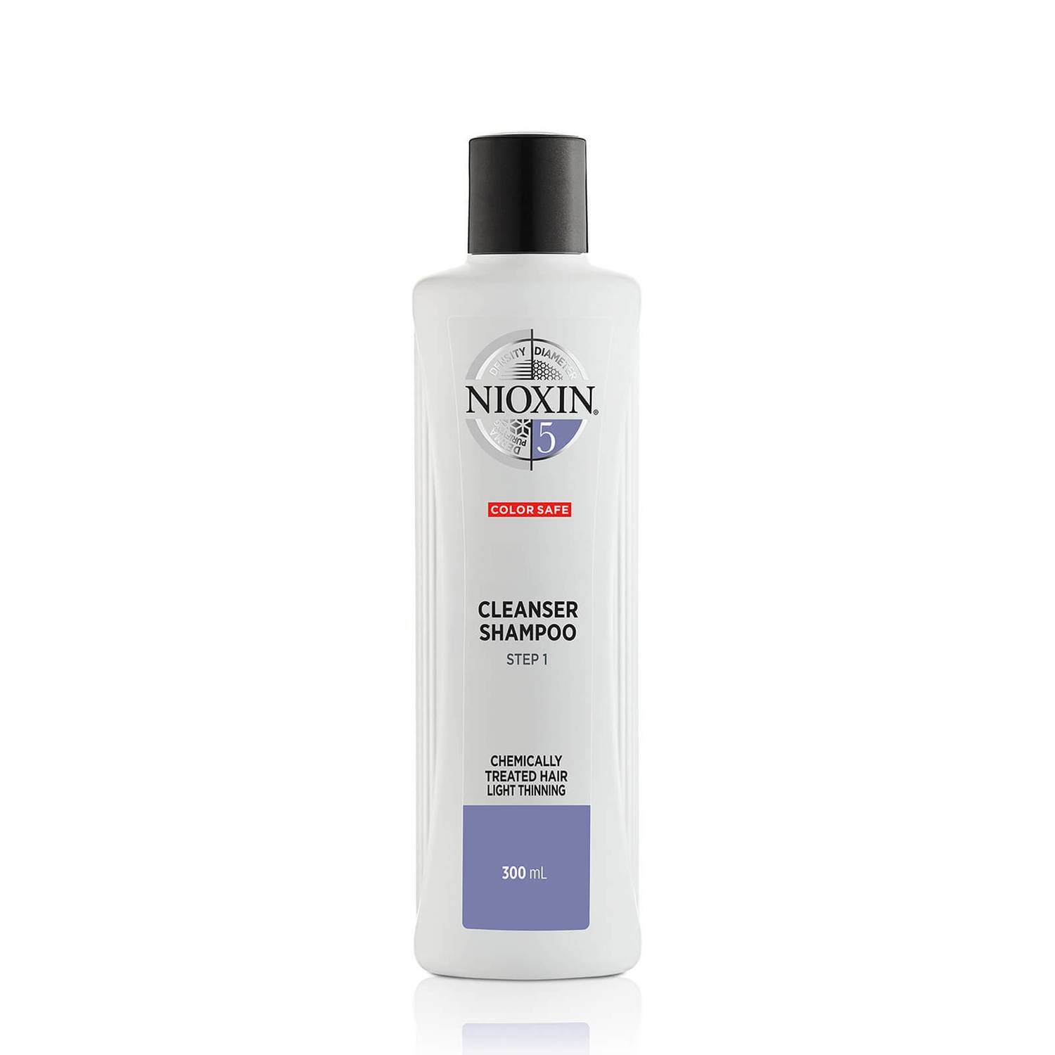 NIOXIN 3-Part System 5 Cleanser Shampoo for Chemically Treated Hair with Light Thinning 300ml