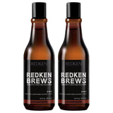 Redken Brews Men's 3 in 1 Shampoo Duo