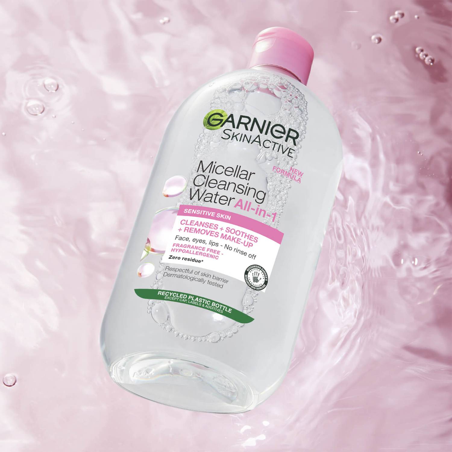 Garnier Micellar Water Facial Cleanser and Makeup Remover for Sensitive Skin 700ml