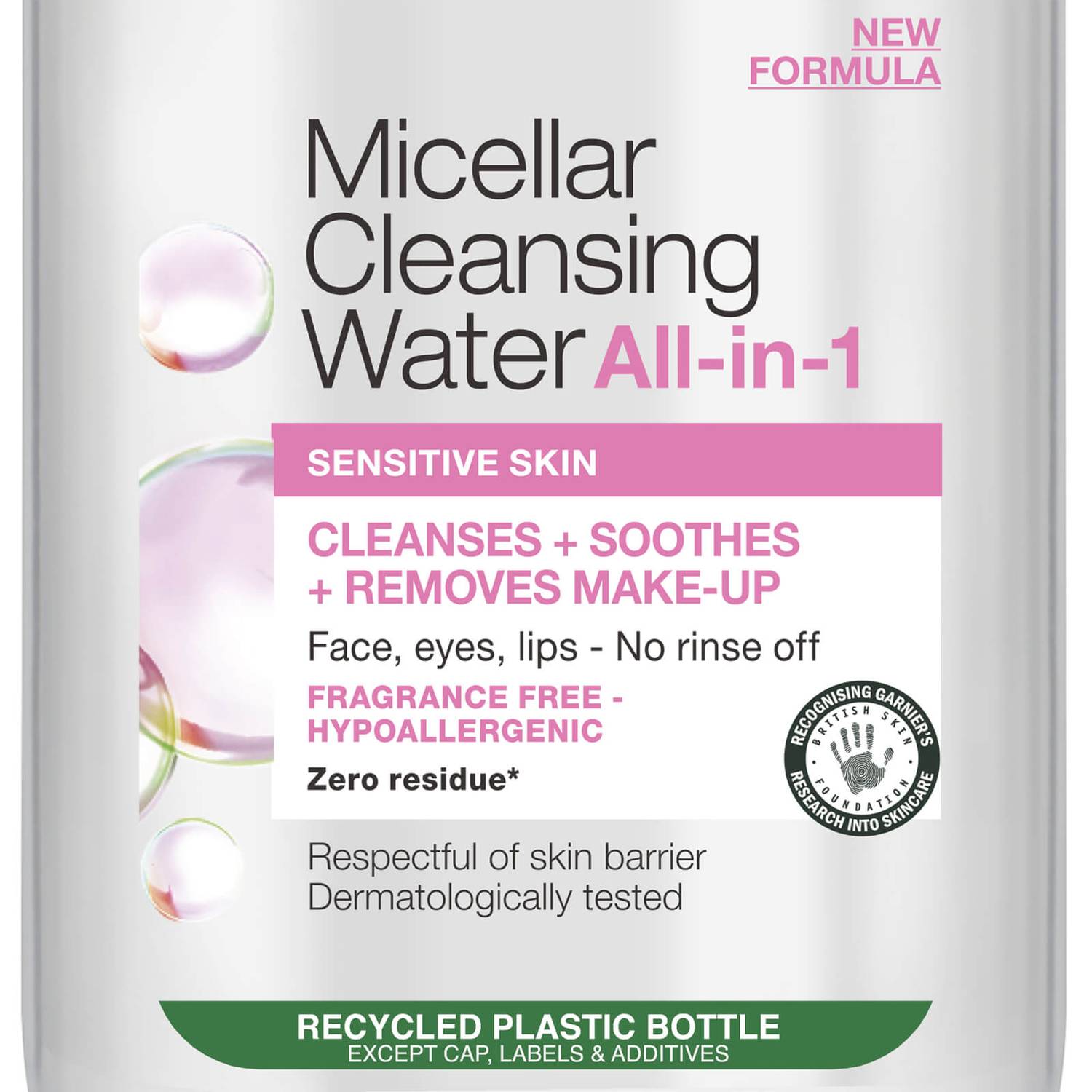 Garnier Micellar Water Facial Cleanser and Makeup Remover for Sensitive Skin 700ml