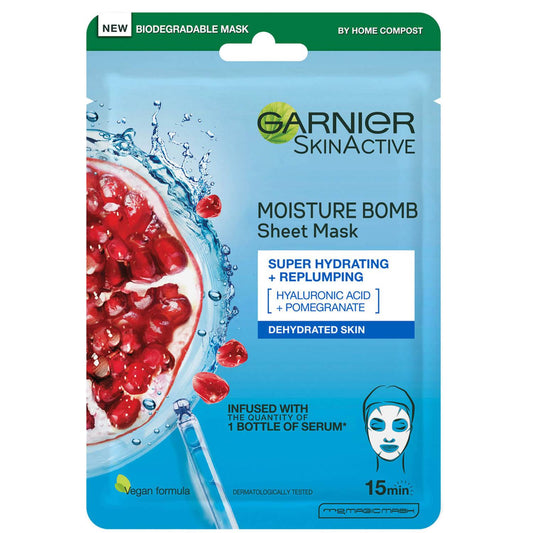 Garnier Moisture Bomb Pomegranate Hydrating Face Sheet Mask