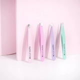 brushworks HD Combination Tweezer Set - Pastels