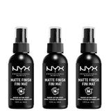 NYX Professional Makeup Matte Setting Spray x 3 (Worth £21.00)