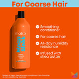 Matrix Total Results Mega Sleek Shea Butter Conditioner for Frizzy Hair 1000ml