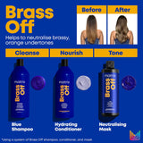 Matrix Total Results Brass Off Brunette Blue Shampoo for Lightened Brunette Hair 1000ml