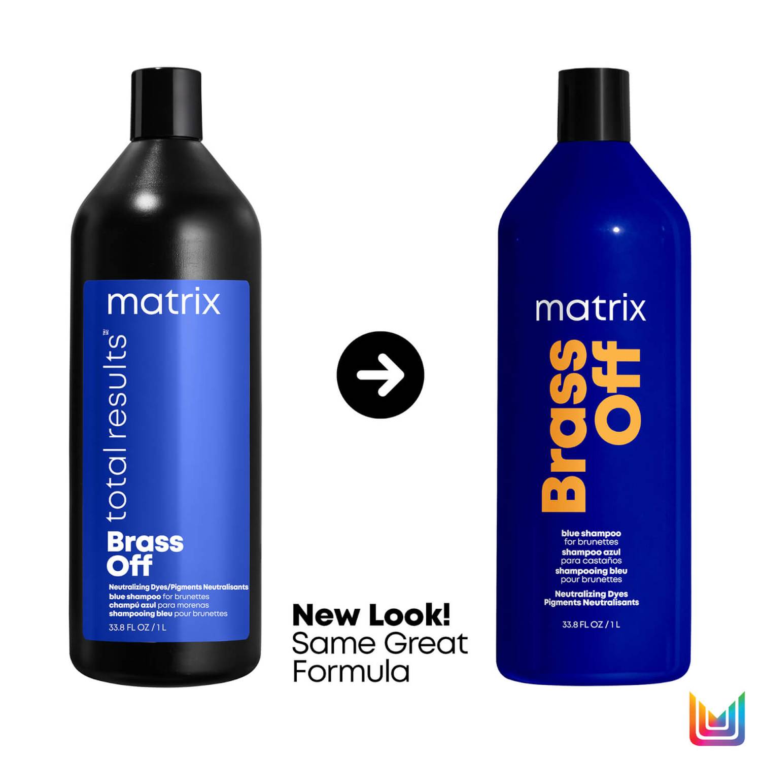 Matrix Total Results Brass Off Brunette Blue Shampoo for Lightened Brunette Hair 1000ml