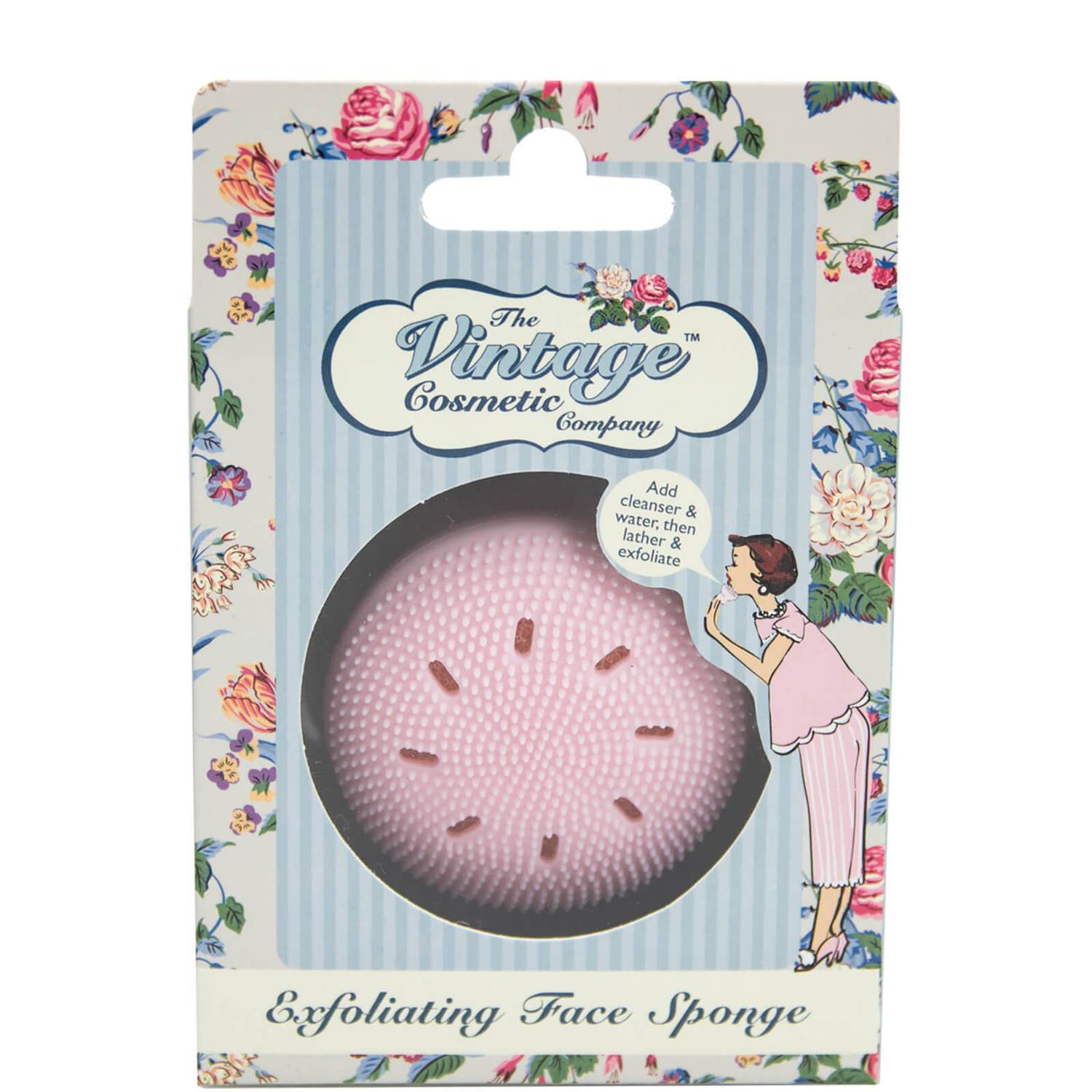 The Vintage Cosmetic Company Exfoliating Face Sponge - Pink